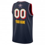 All-Star 2025 Trikot Benutzerdefinierte Jordan Navy Swingman - Herren
